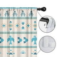 thumbnail image 4 of Blackout Kids Curtains,Blue Ethnic Bird Pattern Childrens Insulated Curtains Set Of 2,Bedroom Essentials,Toddler Room Decor 42x54in(106x137cm), 4 of 5