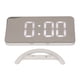 thumbnail image 4 of Reloj despertador con espejo LED Salida USB dual Brillo de 3 niveles ANGGREK  Otros, 4 of 8