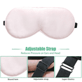 thumbnail image 4 of Antifaz de seda para dormir, antifaz para los ojos con relleno de seda de doble capa y correa elástica para dormir toda la noche, viajes y siesta, cubierta suave para los ojos, 4 of 5