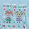 thumbnail image 2 of Rugrats Merry Ugly Christmas Sweater With Chucky And Angelica Unisex Adult Pull-Over Hoodie, 2 of 5