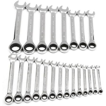 

WCX Chrome Vanadium Steel Metric Ratchet Spanner Wrench Fixed Head 6-32mm-0614