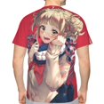 thumbnail image 2 of Mens Himiko Toga 3d Print T-Shirt Crewneck Short Sleeve Tee Shirt, 2 of 7