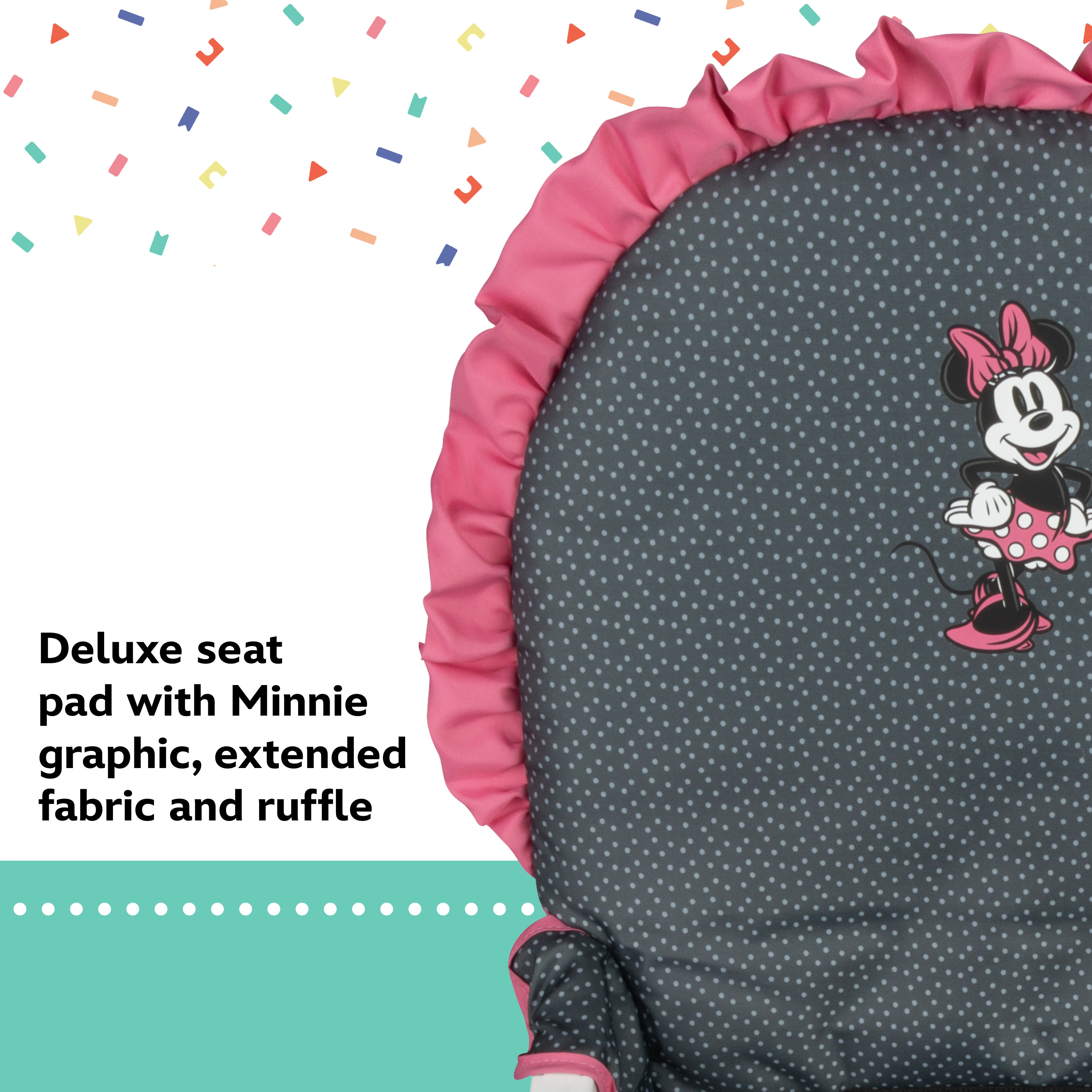 Disney Baby 3D Ultra Full-Size High Chair, Modern Minnie photo 6