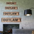 thumbnail image 2 of OUTLAW Vintage Plastic Street Sign criminal probation attorney crime police | Indoor/Outdoor |  30" Wide, 2 of 4