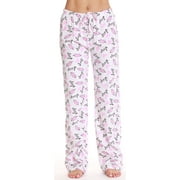 Just Love Plaid Women's Pajama Pants - Soft Sleepwear for Comfortable Nights (White - I Love Sleep Mask, Medium)