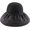 Black, variant on Women Sun Hat Wide Brim Floppy Bucket Hat Fashion Visor Summer Beach Hat Vocation Travel Foldable Cap Bowknot