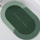 thumbnail image 5 of 3XL Khaki Alfombra de baño de alta absorción de agua, alfombra antideslizante sencilla y moderna (verde), 5 of 5