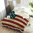 thumbnail image 6 of Sherpa Throw Blanket The Star-Spangled Banner Thermal Fuzzy Blankets Luxury Cozy Soft Warm Microfiber Blankets for Adults Babies All Seasons 50x60IN, 6 of 6