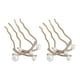 thumbnail image 5 of Minnieouse Peineta de 2 piezas fácil de peinar para el cabello de boda, accesorios delicados para el cabello para mujeres, oro Oro 2Conjunto, 5 of 6