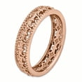thumbnail image 3 of Sterling Silver Pink-Plated Carved Band, 3 of 4