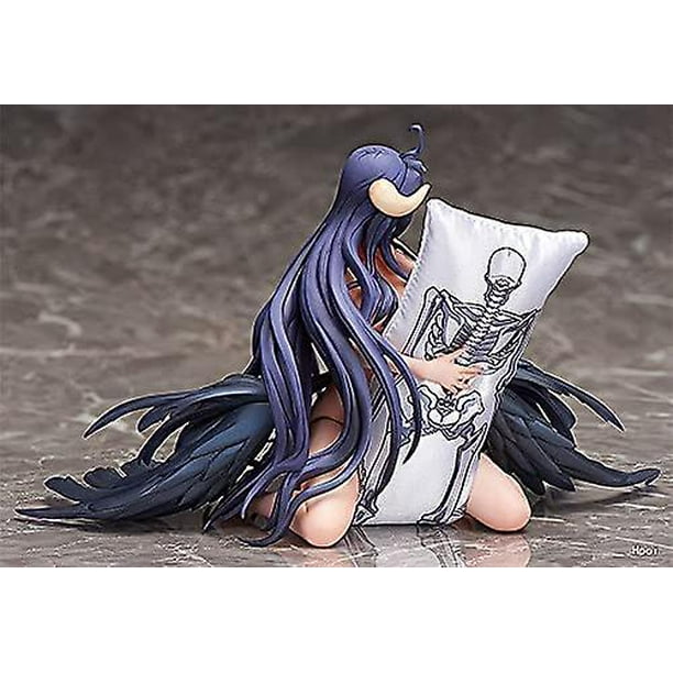 13.5cm Anime Limited Edition Freeing Union Creative Overlord Albedo Kne  Eling Doll Pvc Action Figure Collection 
