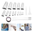 thumbnail image 6 of WHAMVOX Window for Stainless Steel Rubber Nozzle Set Sink Joint Caulk Tool 6X3CM Silver, 6 of 8