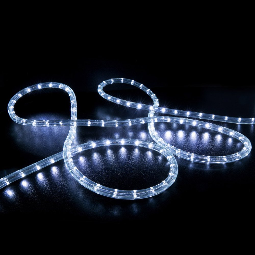 WYZworks Cool White 10 ft LED Rope Light 1/2" Thick