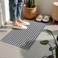 thumbnail image 4 of Black White Gingham Checkered Pattern Door Rugs,Washable Non Slip Door Mats Indoor,Decorative Door Mats,Entry Mat Indoor for Entrance,Bedroom,Kitchen,Bathroom,16"x24", 4 of 6