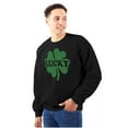thumbnail image 3 of Lucky 4 Leaf Clover St Patrick's Day Sweatshirt for Men or Women Brisco Brands X, 3 of 6