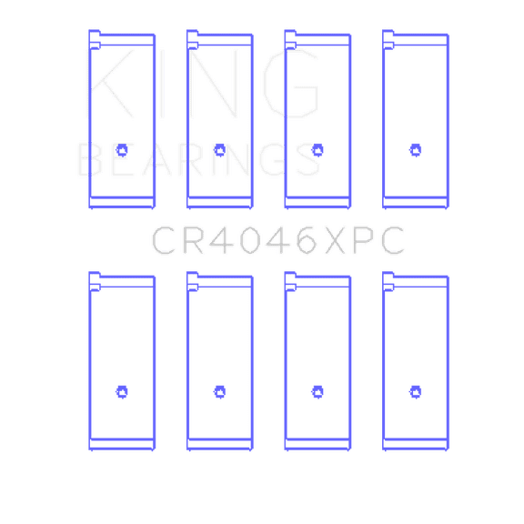 King Engine Bearings Engine Connecting Rod Bearing Set CR4046XPC