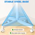 thumbnail image 2 of RTVR Rolling Mobile TV Cart Stand on Wheels for 32-60 inch Screens, Roku TV Mount Stand Compatible with All Apple Roku Ultra, 2 of 9