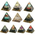 thumbnail image 3 of RSAMD Chakra Orgonite Resin Pyramid Crystal Chips Quartz Orgone Reiki Healing Energy-Elk (Or Protection Defence) (5..., 3 of 9
