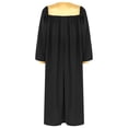 thumbnail image 4 of inhzoy Robe de Clerc pour Femmes et Hommes, Robe de Chorale pour Adultes, Robe de Pasteur Prédicateurs, Robe de Collation des Grades Scolaire Noire m, 4 of 6