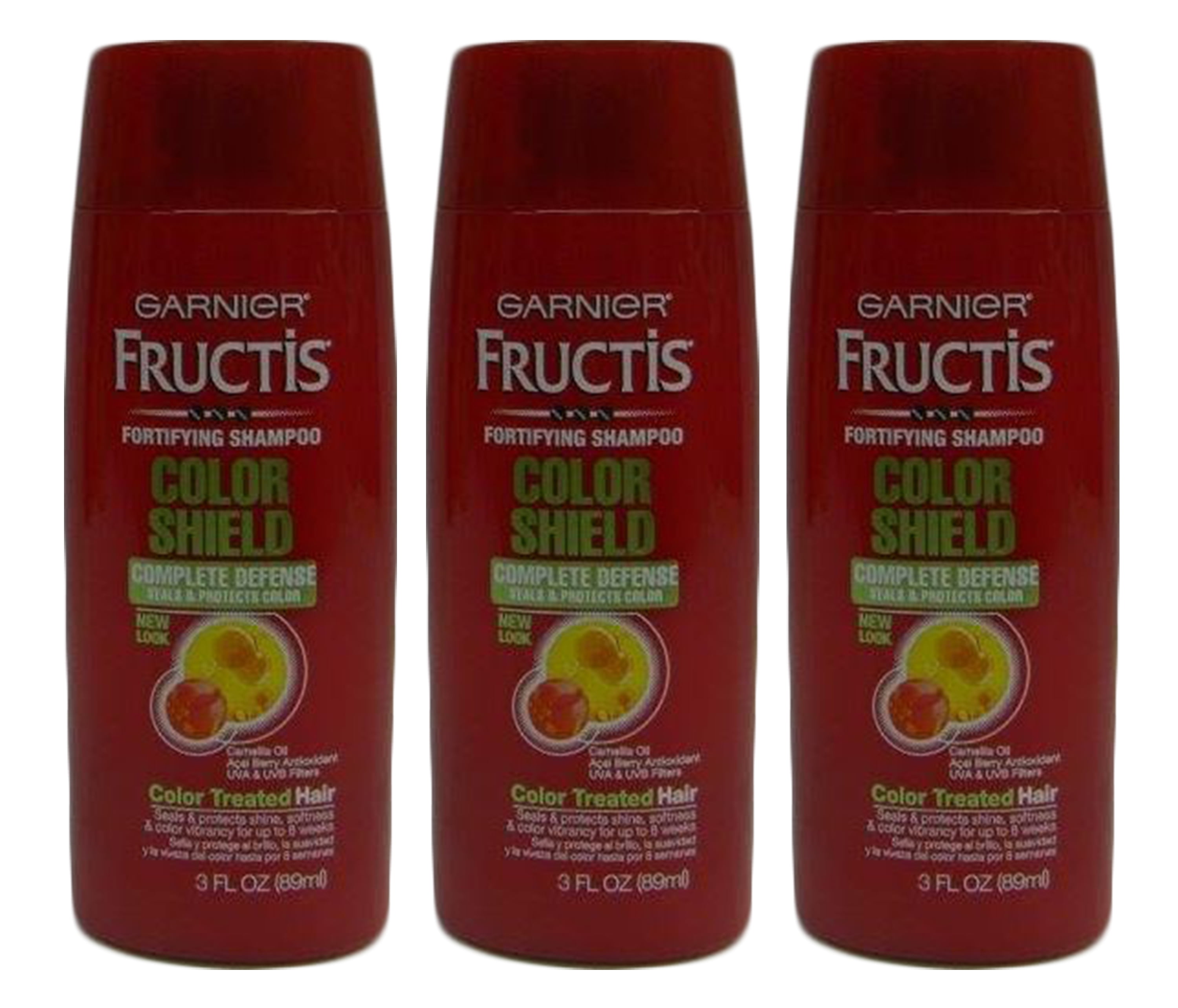 3 Garnier Fructis Color Shield Fortifying Hair Shampoo Complete Defense