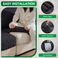 thumbnail image 3 of OHSIO Couch Covers for L-Shape Sectional Sofa, Stretch Soft Sofa Slipcovers, Washable Wear-Resistant Furniture Protector with Elastic Bottom (1 Piece Armrest Cover, Dark Gray), 3 of 8
