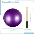 Cardio Drumming Equipment Set, Fitness Balance Ball with Pump & 3.2oz