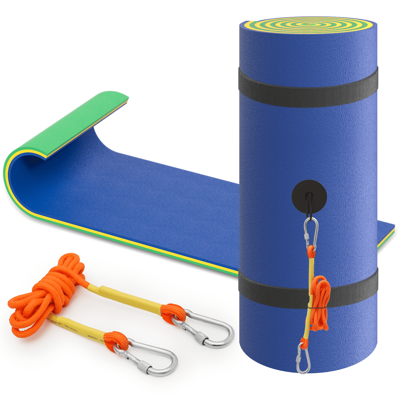 MADOG 9x3FT Floating Water Mat, 3Layer TearResistant XPE Foam Water Floating Pad, Lake Float