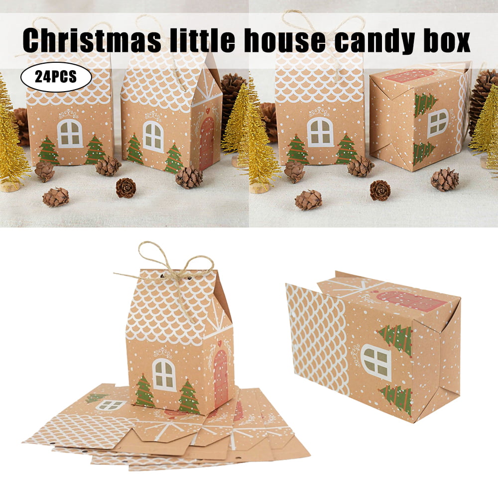 Wedding Party Favor Candy Box Laser Cut Christmas Tree Snowflake Gift Boxes 