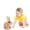 Brown, variant on White White Electric Simulated Bunny Pet Toy For Kids Jumping And Sound Electronic Play House Toy