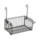 thumbnail image 4 of Cesta de almacenamiento colgante, organizador de estantes de pared multifuncionales para almacenar alimentos negro, 4 of 9