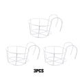 thumbnail image 3 of Justharion 3piece Wide Application Hanging Plant Iron Rack For Various Flower Pots white 1Set, 3 of 6