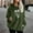 Green Sweatshirt for Winter, variant on Women's Floral Print Drawstring Sweatshirt Casual Loose Crewneck Double Sided Fleece Long Sleeve Shirts Graphic Pullover Tops Shirt Green S