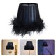 thumbnail image 2 of 1 unid Pantalla de plumas Pantalla interior de la lámpara de la lámpara de la noche Accesorio de la decoración de la cama, 2 of 5