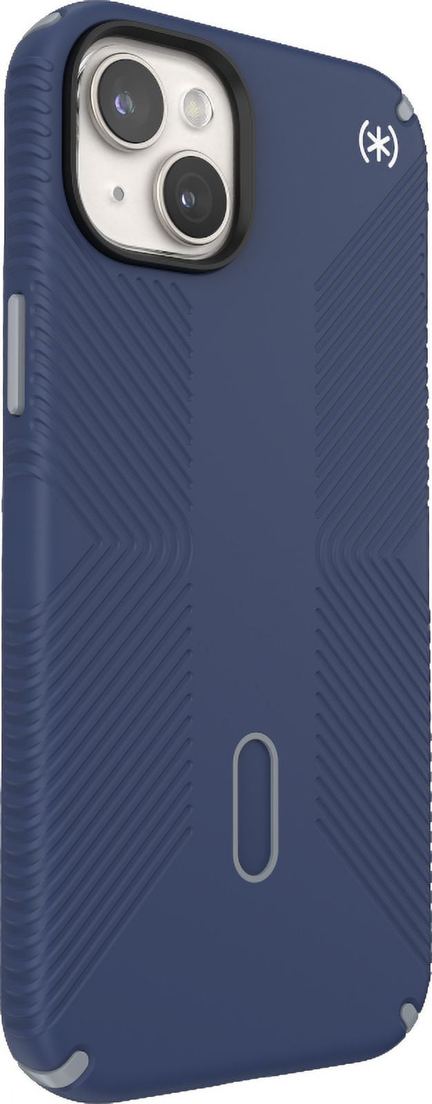 Speck iPhone 15 Plus Case-Presidio2 Grip-ClickLock-MagSafe-6.7 Inch Phone Case-Coastal Blue/Dust Grey/White