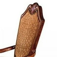 thumbnail image 2 of Arm Chair with Fabric Seat and Crown Top, Set of 2, Brown, 2 of 5