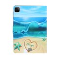 thumbnail image 4 of Allytechgroup Slim Case for Apple iPad Pro 11 Inch M4 2024, Flip Folio Cover Auto Sleep Wake Multi Angle Viewing Stand Bumper Shockproof Stylish Tablet Case for iPad Pro 11" 2024, Blue Sea, 4 of 8