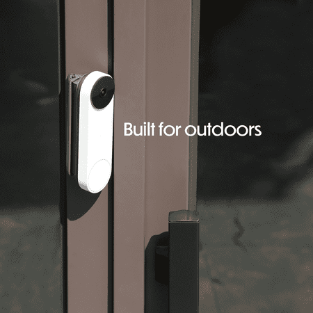 Wasserstein - Horizontal Adjustable Mount for Google Nest Doorbell (battery) - Black
