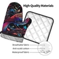 thumbnail image 4 of Bingfone Artistic Colorful Bird Print Oven Mitts Pot Holders Set 2 PCS for Kitchen for Cooking Grilling Baking BBQ Pot Holders Cook Essentials, 4 of 7