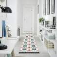 thumbnail image 4 of Yayeee Runner Rug for Bedroom 2'x6' Machine Washable Hallway Non Slip Mat, Flowers Geometric Pattern, 4 of 8