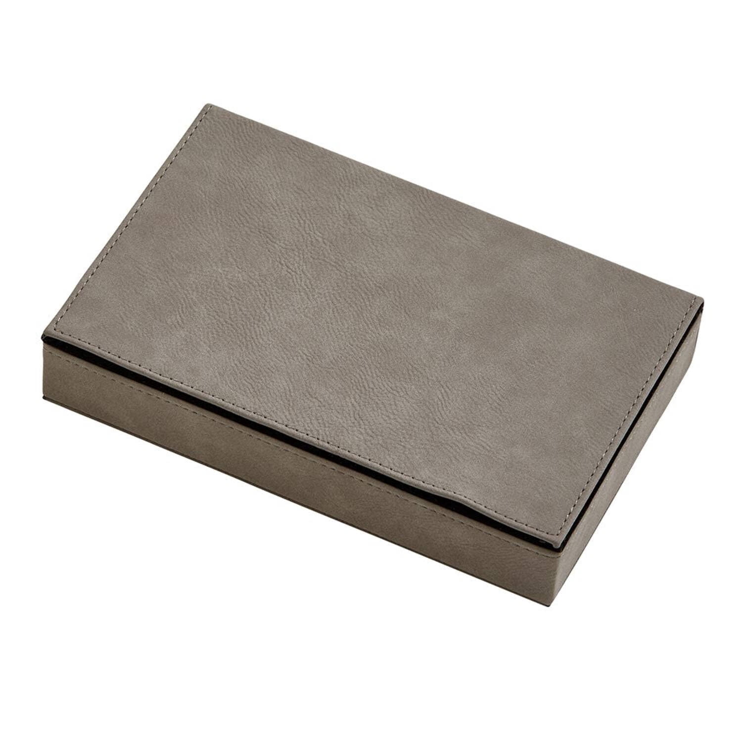 Grey Leatherette 5 Dice and 2 Card Deck Set QGM21731