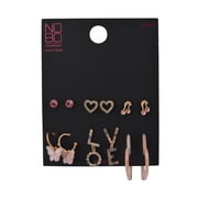 No Boundaries Female 6pc Gold Plated Earring Set