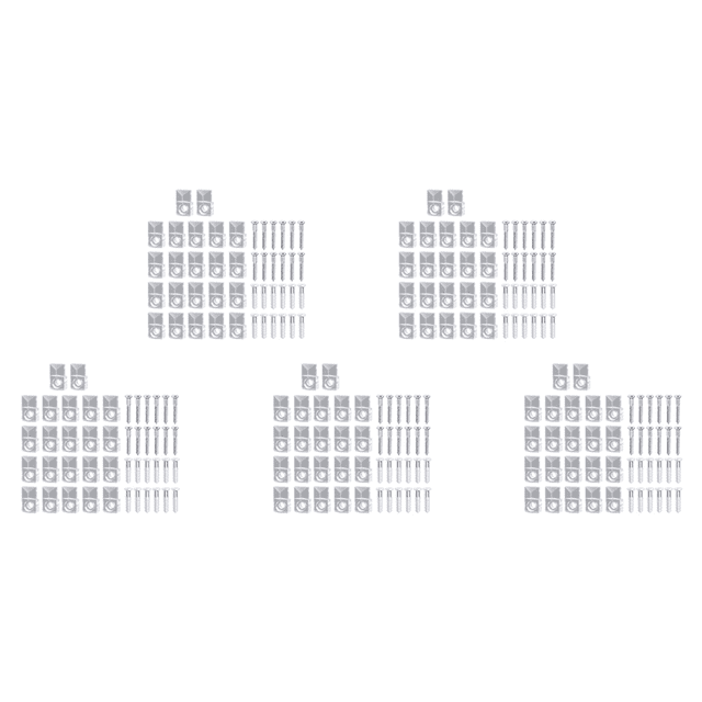 110 Ensembles de Clips pour Support de Miroir Kit de Clips en Plastique Transparent pour Miroir Clips pour Support de Miroir Clips de Maintien en Verre Kit