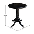 thumbnail image 4 of Pemberly Row 30" Round Counter Height Dining Table in Black, 4 of 4