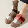 thumbnail image 4 of OVBMPZD Fuzzy Womens Socks Size 7-9 Wool Khaki Fall Crew Winter Plaid Socks Uniform Socks for Girls, 4 of 4