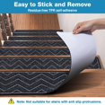 thumbnail image 4 of Alfombra antideslizante Stair Treads DK177, 20 x 76 cm, 15 unidades, color negro, 4 of 8