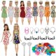 thumbnail image 2 of RV 82 juegos de accesorios para muñecas de 30cm, ropa para Barbie, juguetes para niños, zapatos Rojo Verde, 2 of 5