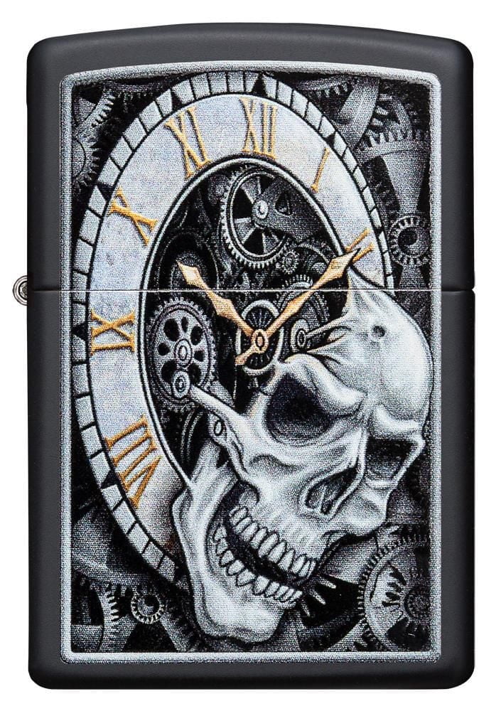 Conception d'horloge de crâne de Zippo (29854)
