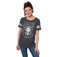 thumbnail image 2 of Disney Women's Jack Skellington T-Shirt, Striped Nightmare Before Christmas, 2 of 7
