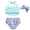 Green mermaid, variant on Newborn Baby Girl 3Pcs Bikini with Tassels Mermaid Bowknot Swimwear Toddler Bathing Suit