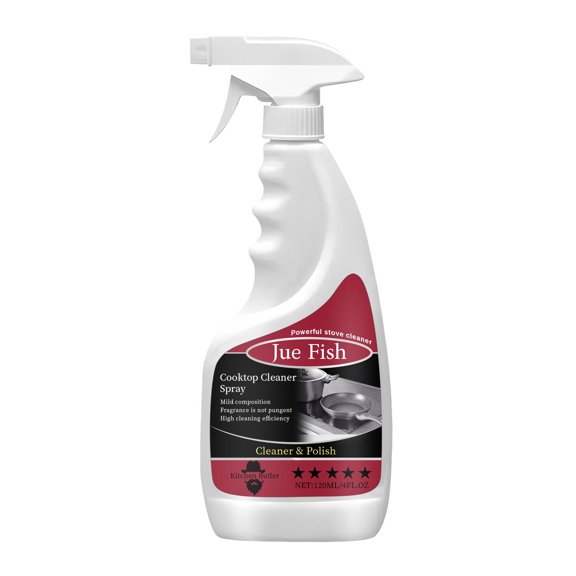 Barsme Cooktop Cleaner For Daily Use Streak Free Free Non-Abrasive Included For Glass Ceramic And Induction Cook Tops 120ml
